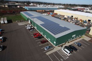 Eugene, OR warehouse solar panels