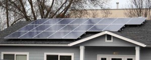 Solar panel install roof business green