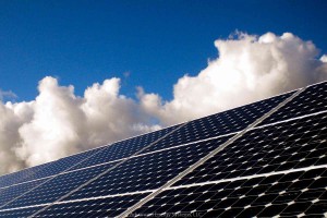 sky and solar panel high school central