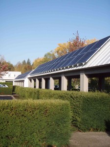 Coverd walkway solar electric energy