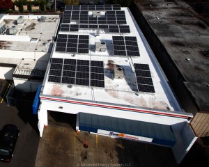 business going green solar energy panels
